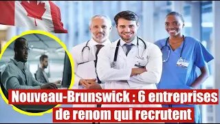 Immigrer au Nouveau-Brunswick : Ces 6 Entreprises Canadiennes Recrutent en Masse